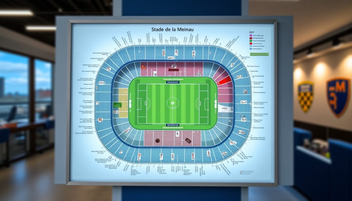 Plan du stade de la Meinau : tribunes, accès et repères pratiques pour FCn histoire